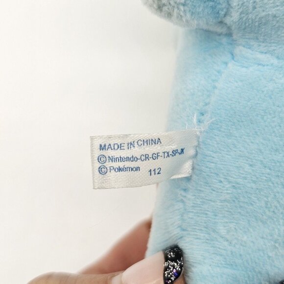 Tomy Pokemon Plush Toy Vaporeon 8" Stuffed Animal Doll Eevee Evolution 2017 - Picture 8 of 9